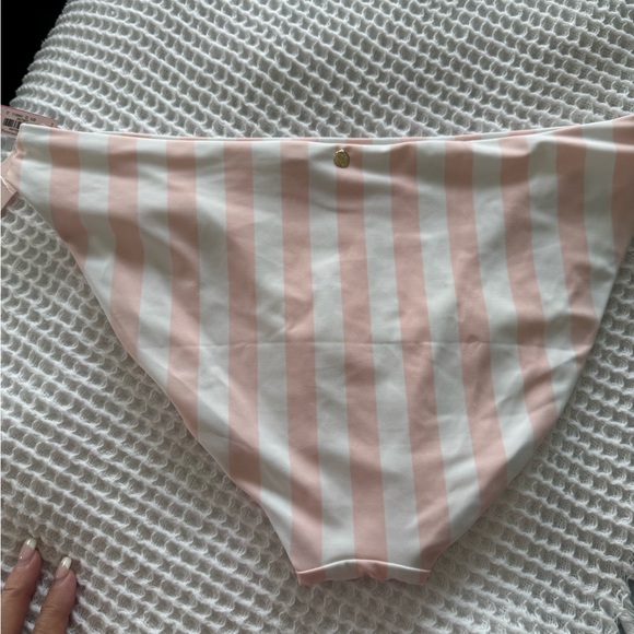*COQUETTE-GIRL* NWT VS Az XL Pink and White Striped Bikini Bottom - Picture 3 of 9